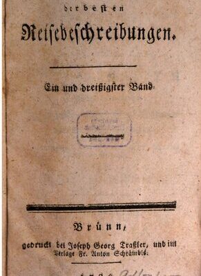 خرید و دانلود نسخه کامل کتاب Sammlung der besten Reisebeschreibungen