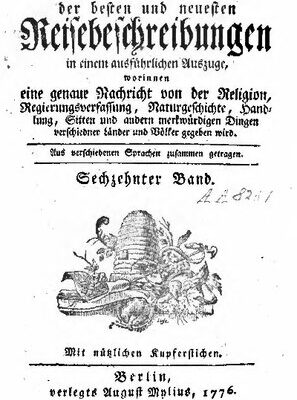 خرید و دانلود نسخه کامل کتاب Sammlung der besten und neuesten Reisebeschreibungen in einem ausführlichen Auszuge