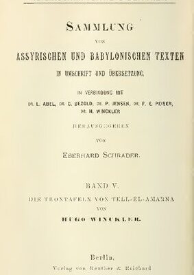خرید و دانلود نسخه کامل کتاب Sammlung von assyrischen und babylonischen Texten in Umschrift und Übersetzung