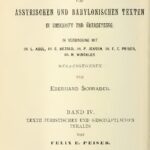 خرید و دانلود نسخه کامل کتاب Sammlung von assyrischen und babylonischen Texten in Umschrift und Übersetzung