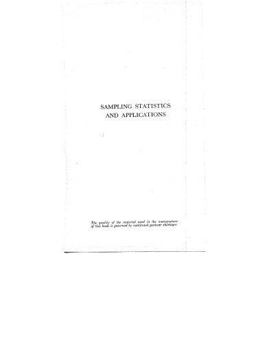 خرید و دانلود نسخه کامل کتاب Sampling Statistics & Applications_68b4b1f2185e8.jpeg خرید و دانلود نسخه کامل کتاب Sampling Statistics & Applications
