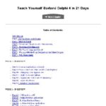 خرید و دانلود نسخه کامل کتاب Sams Teach Yourself Borland Delphi 4 in 21 Days