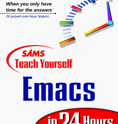 خرید و دانلود نسخه کامل کتاب Sams Teach Yourself Emacs in 24 Hours