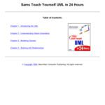 خرید و دانلود نسخه کامل کتاب Sams Teach Yourself Uml in 24 Hours