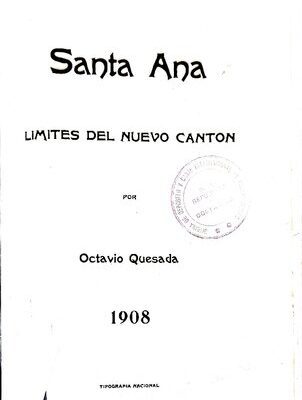 خرید و دانلود نسخه کامل کتاب Santa Ana: límites del nuevo cantón