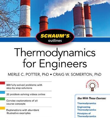 خرید و دانلود نسخه کامل کتاب Schaum’s Outline Of Thermodynamics For Engineers