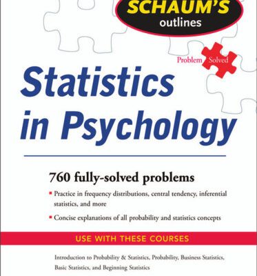 خرید و دانلود نسخه کامل کتاب Schaum’s Outlines: Statistics in Psychology (Schaum’s Outline Series)