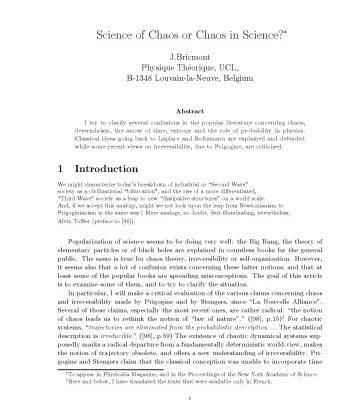 خرید و دانلود نسخه کامل کتاب Science of Chaos or Chaos in Science?
