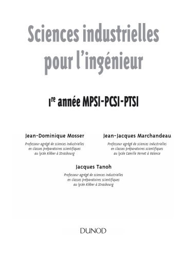 خرید و دانلود نسخه کامل کتاب Sciences industrielles pour l’ingenieur Tout-en-un (MPSI PCSI PTSI)_68c6fdba19d3a.jpeg خرید و دانلود نسخه کامل کتاب Sciences industrielles pour l’ingenieur Tout-en-un (MPSI PCSI PTSI)