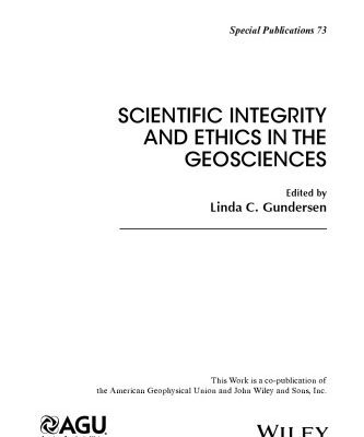 خرید و دانلود نسخه کامل کتاب Scientific Integrity and Ethics in the Geosciences