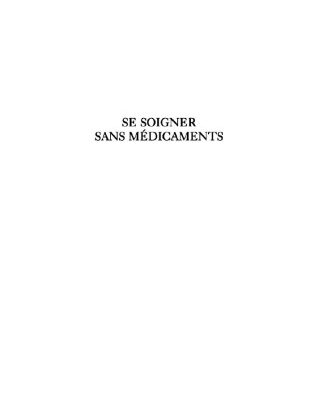 خرید و دانلود نسخه کامل کتاب Se soigner sans médicament