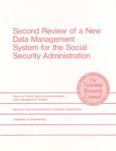 خرید و دانلود نسخه کامل کتاب Second review of a new data management system for the Social Security Administration a report to the Social Security Administration, Department of Health, Education and Welfare_68ce6f33d7a81.jpeg خرید و دانلود نسخه کامل کتاب Second review of a new data management system for the Social Security Administration a report to the Social Security Administration, Department of Health, Education and Welfare