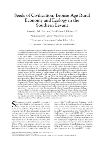 خرید و دانلود نسخه کامل کتاب Seeds of Civilization: Bronze Age Rural Economy and Ecology in the Southern Levant_68c514c61d015.jpeg خرید و دانلود نسخه کامل کتاب Seeds of Civilization: Bronze Age Rural Economy and Ecology in the Southern Levant