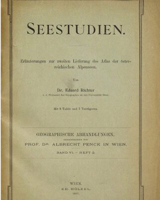 خرید و دانلود نسخه کامل کتاب Seestudien : Erläuterungen zur zweiten Lieferung des Atlas der österreichischen Alpenseen