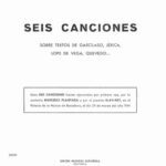 خرید و دانلود نسخه کامل کتاب Seis canciones españolas para piano y canto