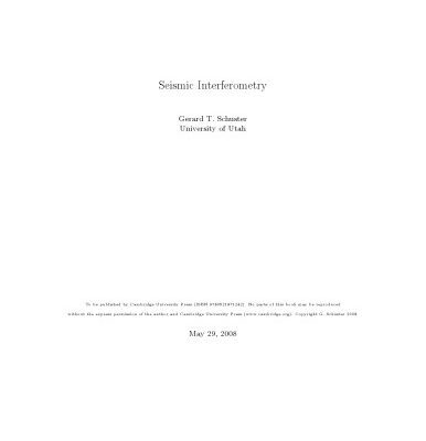 خرید و دانلود نسخه کامل کتاب Seismic Interferometry