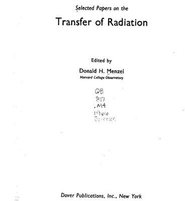 خرید و دانلود نسخه کامل کتاب Selected Papers on the Transfer of Radiation