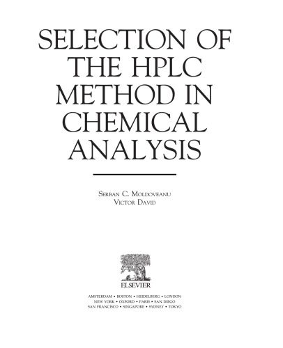خرید و دانلود نسخه کامل کتاب Selection of HPLC Method in Chemical Analysis_68d2a3b7ea44f.jpeg خرید و دانلود نسخه کامل کتاب Selection of HPLC Method in Chemical Analysis