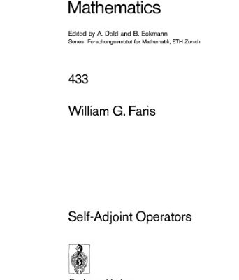 خرید و دانلود نسخه کامل کتاب Self-Adjoint Operators