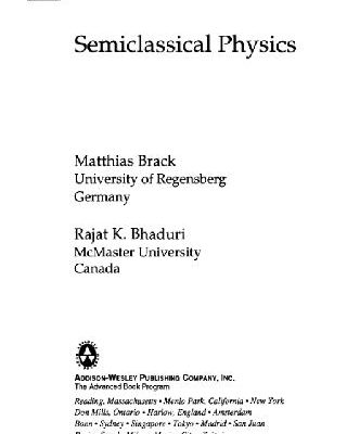خرید و دانلود نسخه کامل کتاب Semiclassical physics