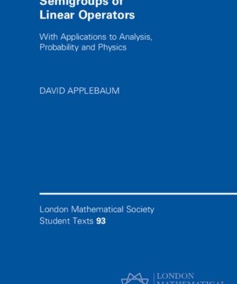 خرید و دانلود نسخه کامل کتاب Semigroups of Linear Operators: With Applications to Analysis, Probability and Physics