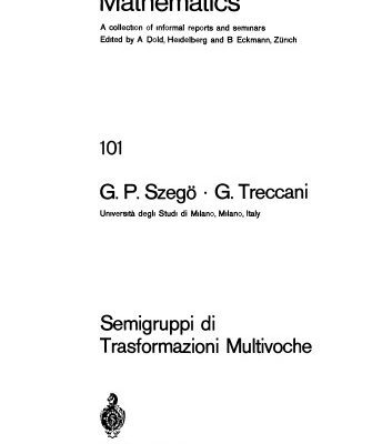 خرید و دانلود نسخه کامل کتاب Semigruppi di Trasformazioni Multivoche(it)