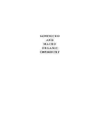 خرید و دانلود نسخه کامل کتاب Semimicro and macro organic chemistry;: A laboratory manual