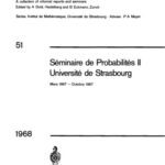 خرید و دانلود نسخه کامل کتاب Seminaire de Probabilites II Universite de Strasbourg Mars 1967-Octobre 1967
