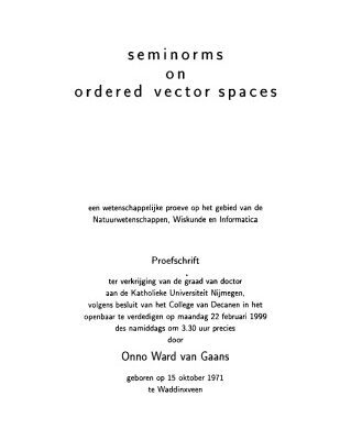 خرید و دانلود نسخه کامل کتاب Seminorms on ordered vector spaces