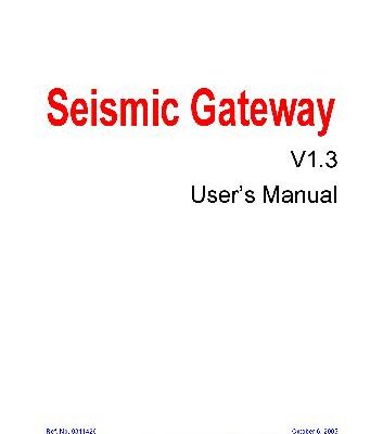 خرید و دانلود نسخه کامل کتاب Sercel 428XL manuals – gateway