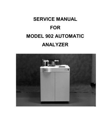 خرید و دانلود نسخه کامل کتاب Service manual for model 902 automatic analyzer – Hitachi 902