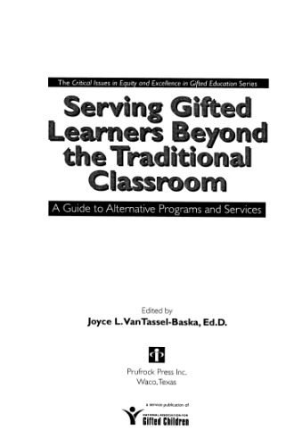 خرید و دانلود نسخه کامل کتاب Serving Gifted Learners Beyond the Traditional Classroom: A Guide to Alternative Programs and Services_68c72b1f58fdb.jpeg خرید و دانلود نسخه کامل کتاب Serving Gifted Learners Beyond the Traditional Classroom: A Guide to Alternative Programs and Services