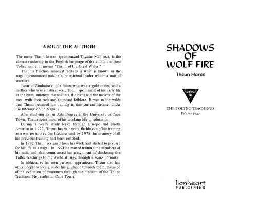 خرید و دانلود نسخه کامل کتاب Shadows of Wolf Fire: The Toltec Teachings_68cf6e8b52bdd.jpeg خرید و دانلود نسخه کامل کتاب Shadows of Wolf Fire: The Toltec Teachings