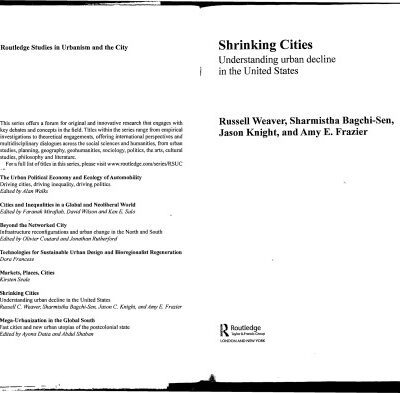 خرید و دانلود نسخه کامل کتاب Shrinking cities : understanding urban decline in the United States