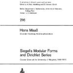 خرید و دانلود نسخه کامل کتاب Siegel’s modular forms and dirichlet series. Course given at the University of Maryland, 1969-1970