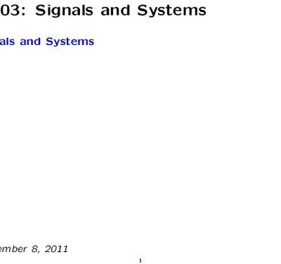 خرید و دانلود نسخه کامل کتاب Signals and Systems: Lecture Notes