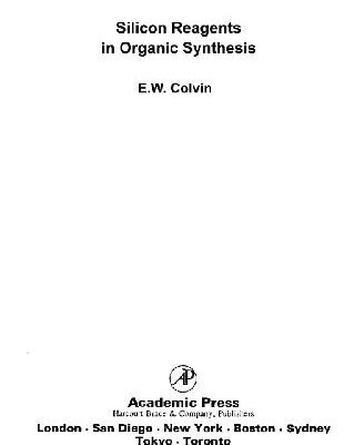 خرید و دانلود نسخه کامل کتاب Silicon reagents in organic synthesis