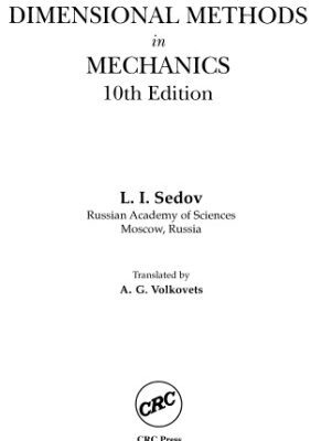 خرید و دانلود نسخه کامل کتاب Similarity and dimensional methods in mechanics