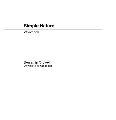 خرید و دانلود نسخه کامل کتاب Simple Nature. Workbook