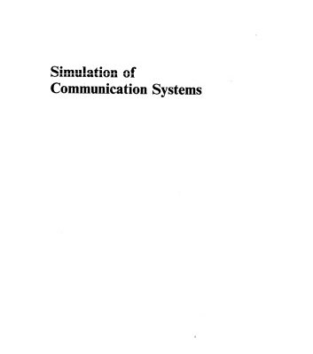 خرید و دانلود نسخه کامل کتاب Simulation of Communication Systems (Applications of Communications Theory)