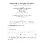 خرید و دانلود نسخه کامل کتاب Single-peaks for a magnetic Schrödinger equation with critical growth