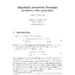 خرید و دانلود نسخه کامل کتاب Singularly perturbed Neumann problems with potentials