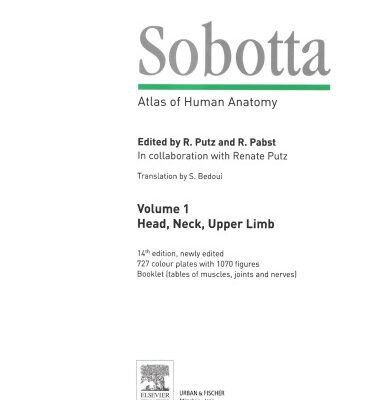 خرید و دانلود نسخه کامل کتاب Sobotta Atlas of Human Anatomy: Head, Neck, Upper Limb