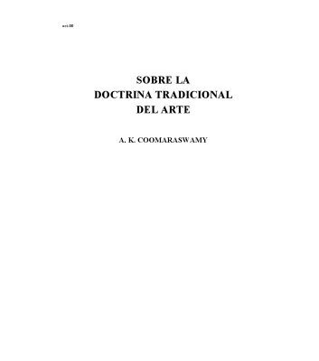 خرید و دانلود نسخه کامل کتاب Sobre la doctrina tradicional del arte