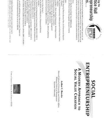 خرید و دانلود نسخه کامل کتاب Social Entrepreneurship: A Modern Approach to Social Value Creation