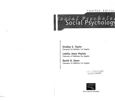 خرید و دانلود نسخه کامل کتاب Social Psychology 12th Edition
