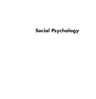 خرید و دانلود نسخه کامل کتاب Social Psychology