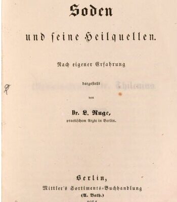 خرید و دانلود نسخه کامل کتاب Soden und seine Heilquellen. Nach eigener Erfahrung