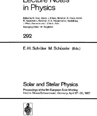 خرید و دانلود نسخه کامل کتاب Solar and Stellar Physics