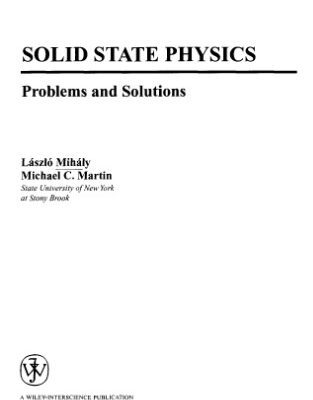 خرید و دانلود نسخه کامل کتاب Solid state physics: problems and solutions